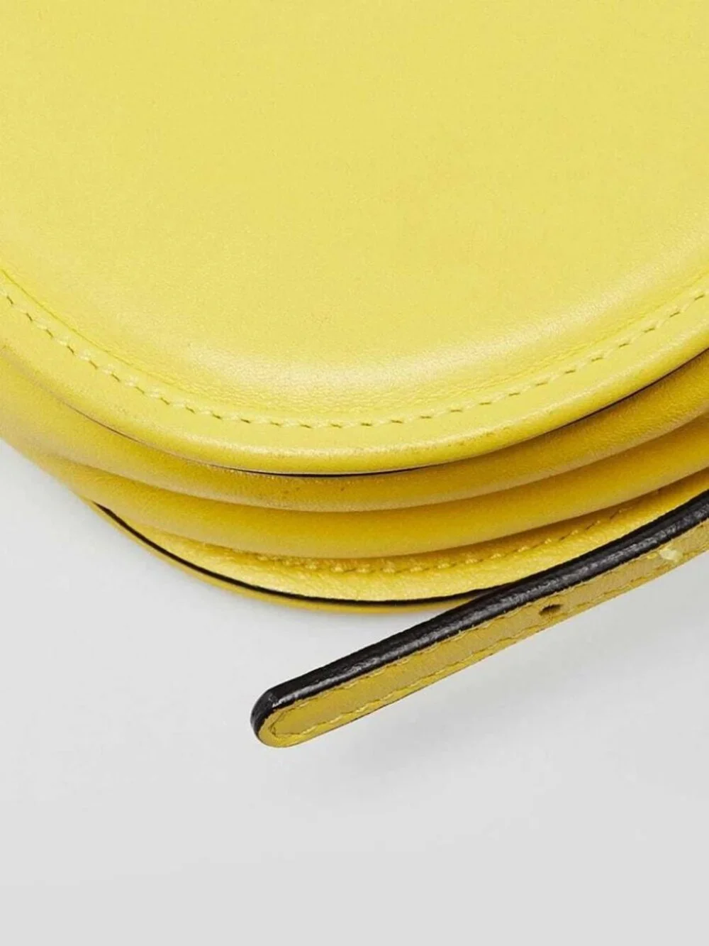 Valentino Yellow Leather Logo-Go Bag